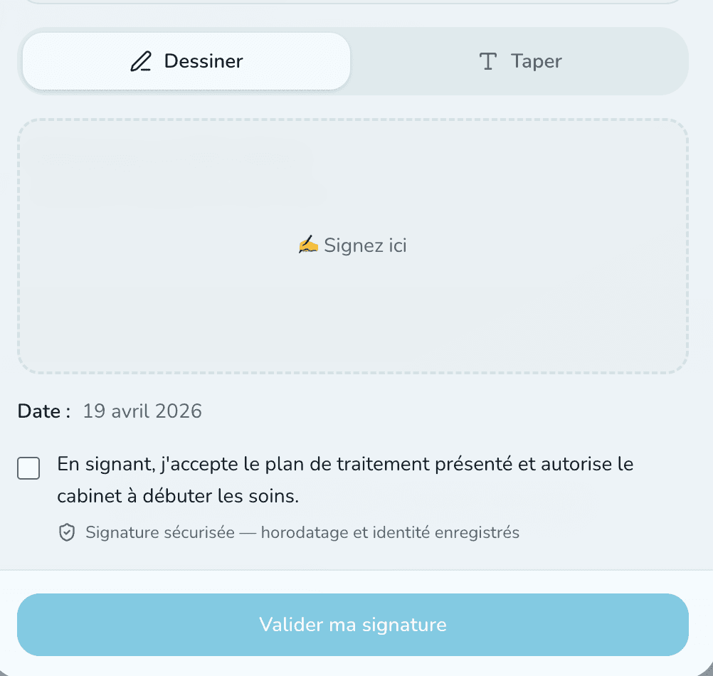 Flow de signature électronique